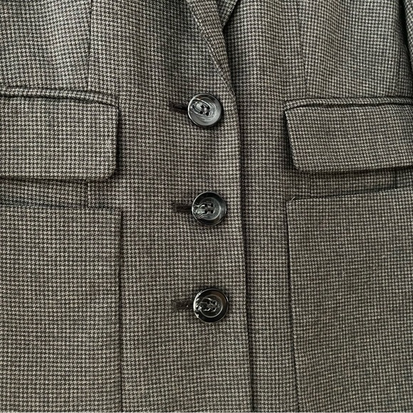 Houndstooth suit blazer & skirt - size 4 - Picture 4 of 8
